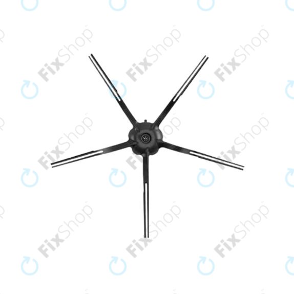 Ersatzteilset für Xiaomi Roborock S7, S7 MaxV Ultra (2x Hauptbürste, 4x Filter, 4x Seitenbürste – schwarz)