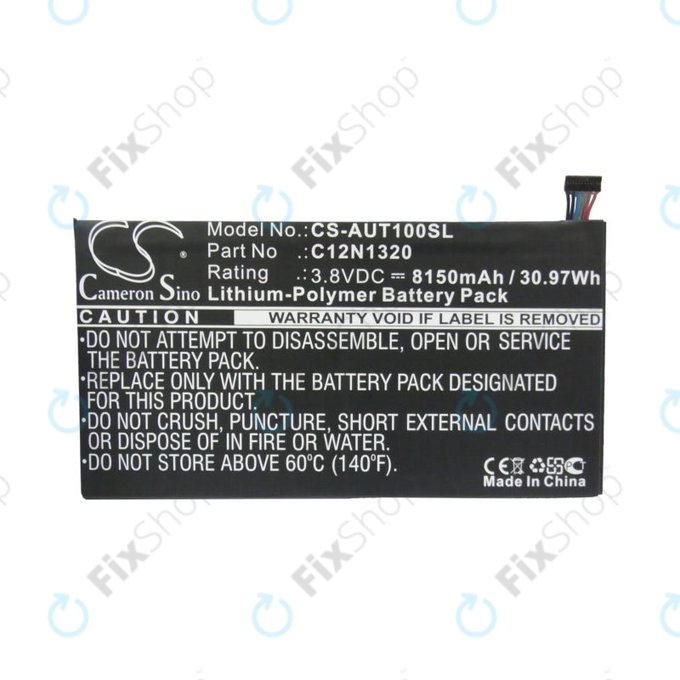 Akku batterie für Asus Transformer Book T100, 8150mAh, Li-Pol, 3.8V, C12N1320, HQ