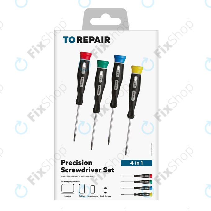 SBS - Präzisions-Mini-Schraubendreher-Set für Kleinelektronik 4in1