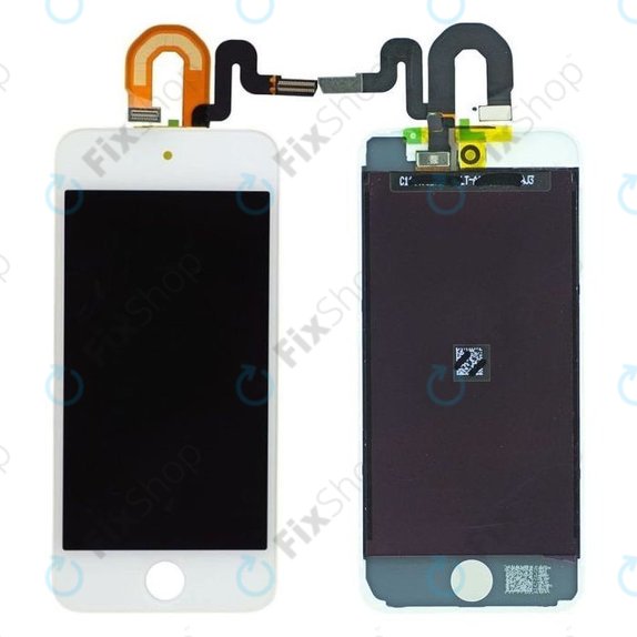 Apple iPod Touch (5th Gen, 6th Gen, 7th Gen) - LCD Display + Touchscreen Front Glas + Rahmen (White) TFT