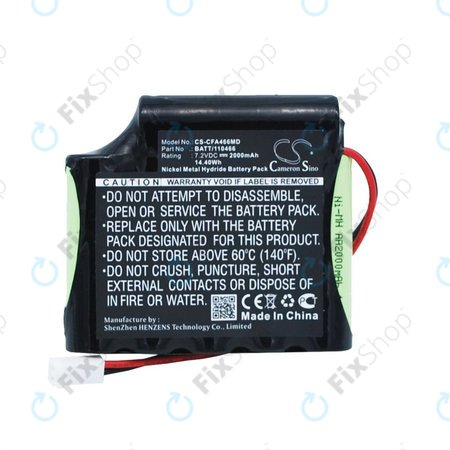 Akku batterie für Cefarm Rehab 4, Stimulator Globus Mystim, 2000mAh, Ni-MH, 7.2V, BATT/110466, HQ