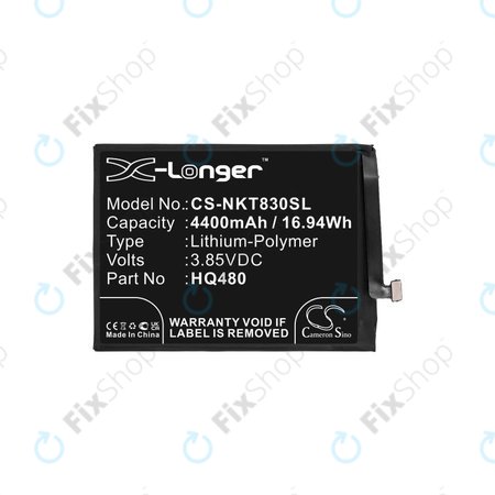 Batterie für Nokia 8.3 2020 5G, 4400mAh, Li-Pol, 3.85V, HQ480, HQ