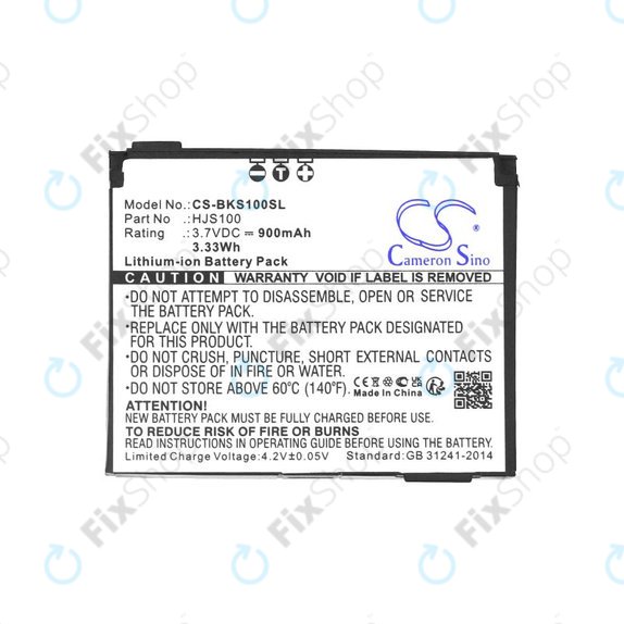 Akku batterie für Becker HJS 100, HJS100, Li-Ion, 3.7V, 900mAh, HQ
