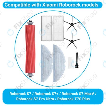 Xiaomi Roborock S7, S7+, S7 MaxV, S7 Pro Ultra, T7S Plus - Standard-Set (Schwarz)