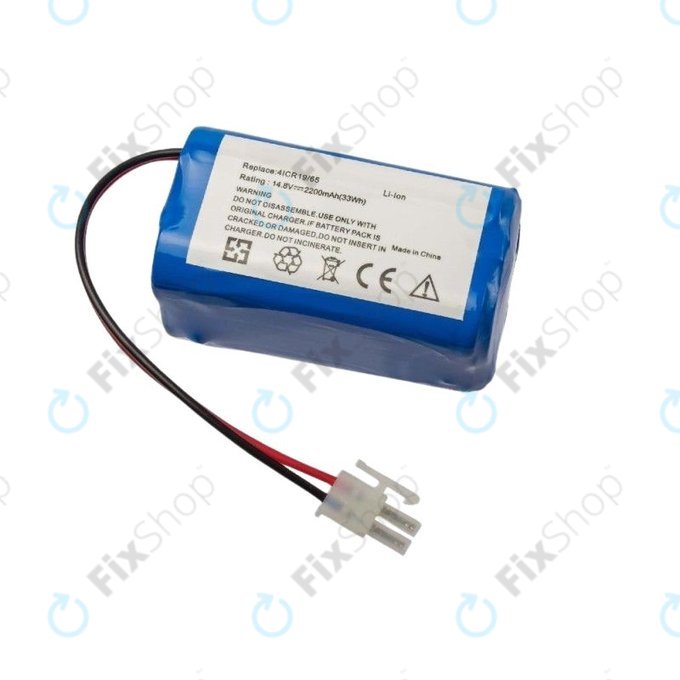 Ecovacs Deebot CEN-series, CR-series, N79-series, X500-series - Akku Batterie 4ICR19/65 Li-Ion 14.8V 2200mAh