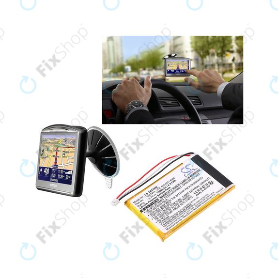 Akku batterie für TomTom Go 530 Live, 630T, 720, 730T, 930T, 1697461, Li-Polymer, 3.7V, 1300mAh, HQ