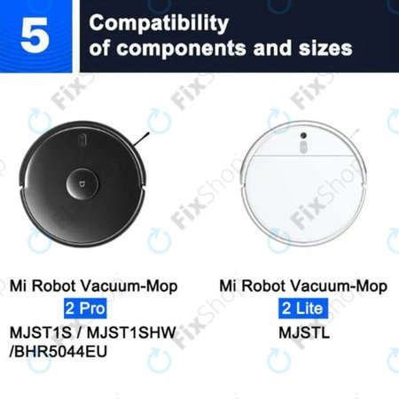 Komplettes Set für Xiaomi Mi Robot Vacuum Mop 2 Pro, 2 Lite