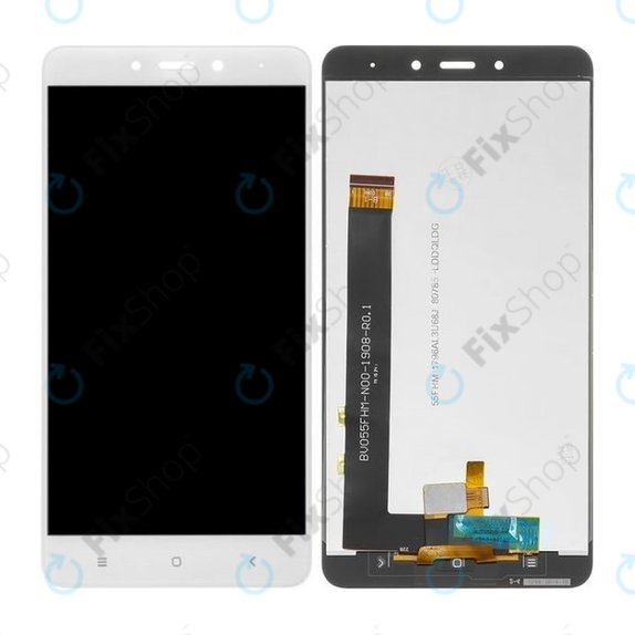 Xiaomi Redmi Note 4 (Mediatek) - LCD Display + Touchscreen Front Glas (White) TFT