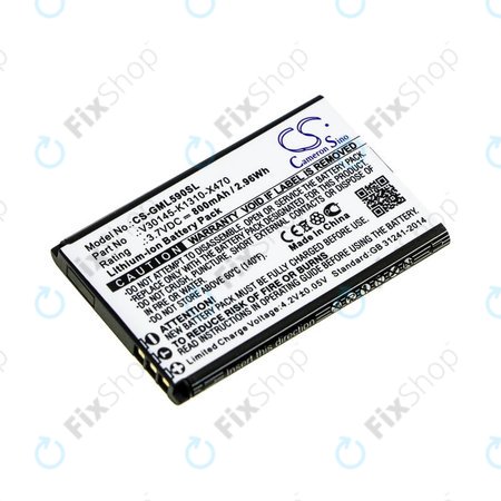 Akku batterie für Saiet Lumina, Ready, Single, Brondi Amico Favoloso, Gigaset GI390, 590, 800mAh, Li-Ion, 3.7V, V30145-K1310-X470, HQ