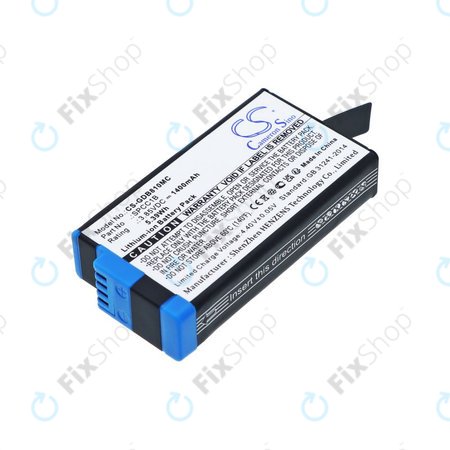 Akku batterie für GoPro Max, Max 360, Acbat-001, 1400mAh, Li-Ion, 3.85V, SPCC1B, HQ