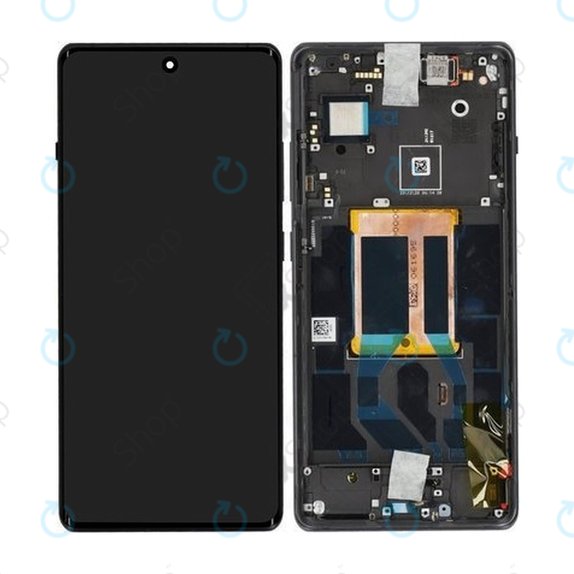OnePlus 12R - LCD Display + Touchscreen Front Glas + Rahmen (Iron Grey) - 621029000157 Genuine Service Pack