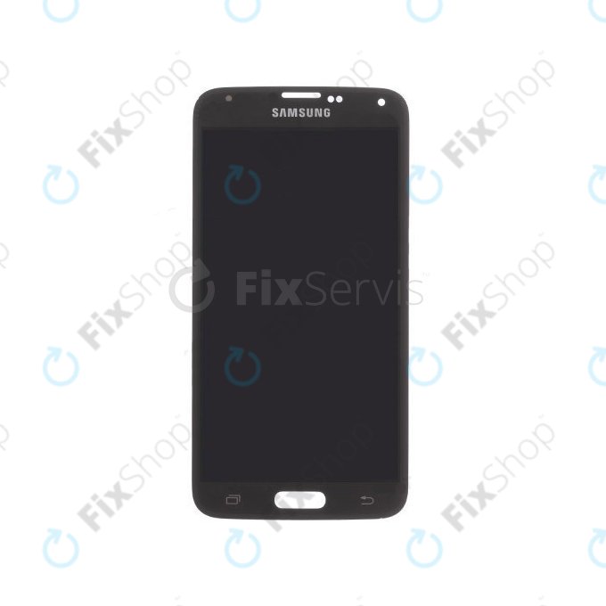 Samsung Galaxy S5 Mini G800F - LCD Display + Touchscreen Front Glas (Charcoal Black) - GH97-16147A Genuine Service Pack