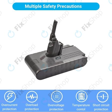 Dyson V8 - Akku Batterie 215681, PM8-US-HFB1497A Li-Ion 21.6V 4000mAh