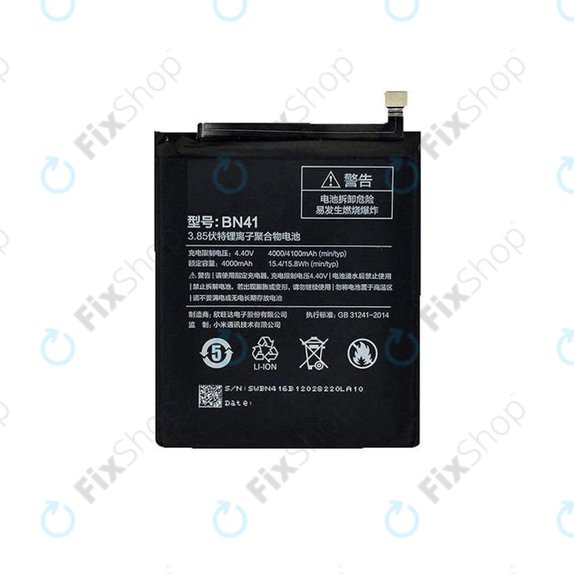 Xiaomi Redmi Note 4 MTK - Akku Batterie BN41 4100mAh