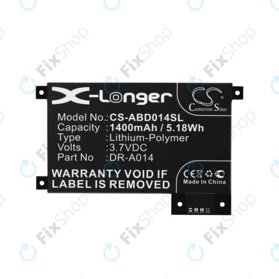 Amazon Kindle Touch, Touch 4th - Akku Batterie DR-A014, 170-1056-00 1400mAh HQ
