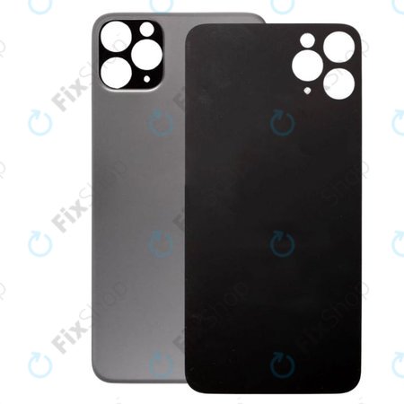 Apple iPhone 11 Pro Max - Backcover Glas Vergrössertes Ringloch für die Kamera (Space Gray)