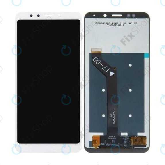 Xiaomi Redmi 5 Plus (Redmi Note 5) - LCD Display + Touchscreen Front Glas (White) TFT