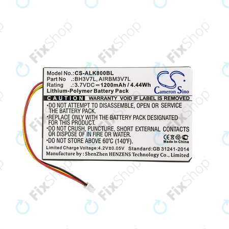Akku batterie für Autec Air A4, A6, A8, 1200mAh, Li-Pol, 3.7V, BH3V7L, AIRBM3V7L, HQ