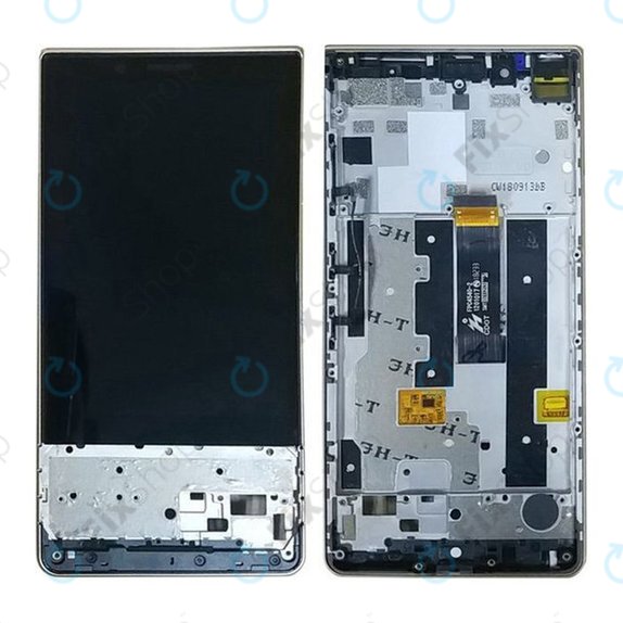 Blackberry Key2 LE - LCD Display + Touchscreen Front Glas + Rahmen (Black) TFT