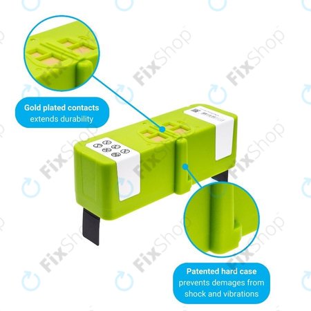 iRobot Roomba 600, 800, 900-series - Akku Batterie 4502233, 4374392, 2130LI Li-Ion 14.4V 4000mAh HQ