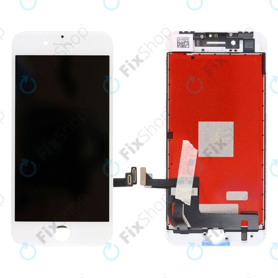 Apple iPhone 8, SE (2020), SE (2022) - LCD Display + Touchscreen Front Glas + Rahmen (White) Refurbished