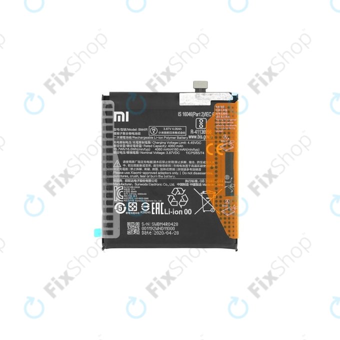 Xiaomi Mi 10 Lite M2002J9G - Akku Batterie BM4R 4160mAh - 460200001C5Z Genuine Service Pack