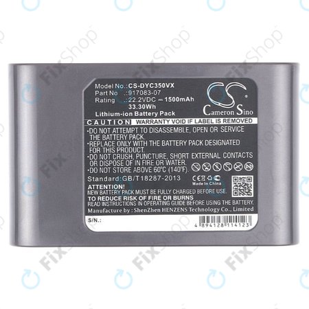 Dyson DC-series - Battery 917083-07 Li-Ion 22.2V 1500mAh HQ