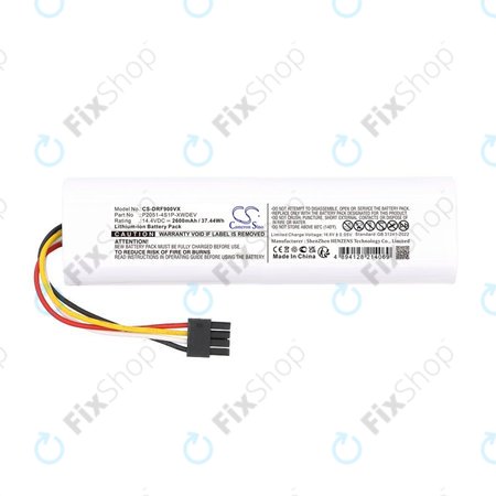 Akku batterie für Dreame D9 Plus, F9 Pro, 2600mAh, Li-Ion, 14.4V, P2051-4S1P-XWDEV, HQ
