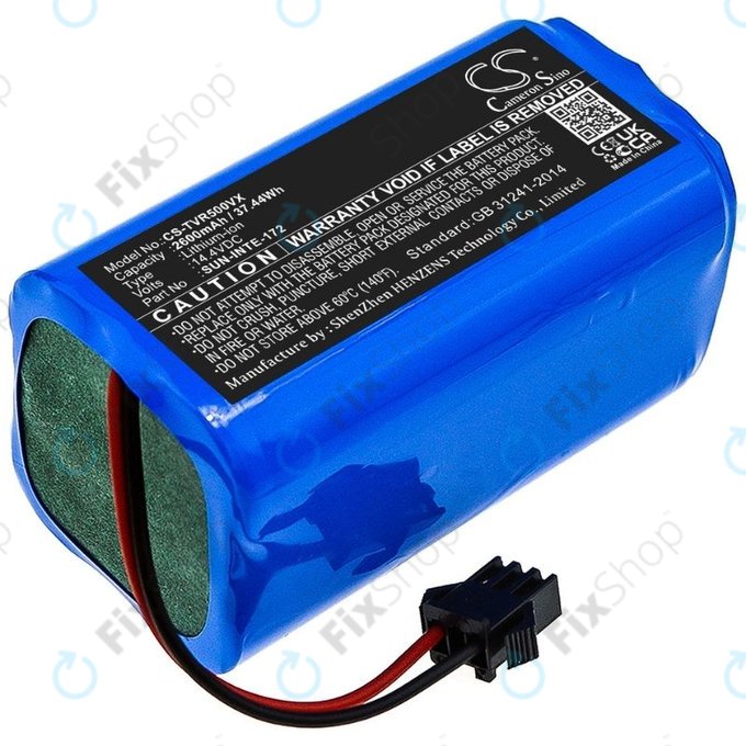 Sencor SRV 9150WH, SRX-0911 - Akku Batterie SUN-INTE-172 Li-Ion 14.4V 2600mAh HQ