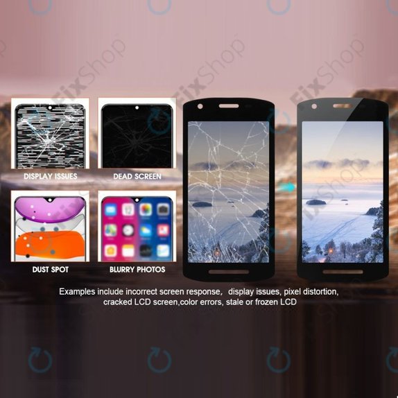 Zebra TC52, TC57 - LCD Display + Touchscreen Front Glas TFT (mit Aussparung)