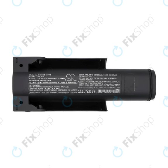 Akku batterie für Dyson WashG1 Wet Floor Cleaner, 2350mAh, Li-Ion, 14.8V, 452646, HQ
