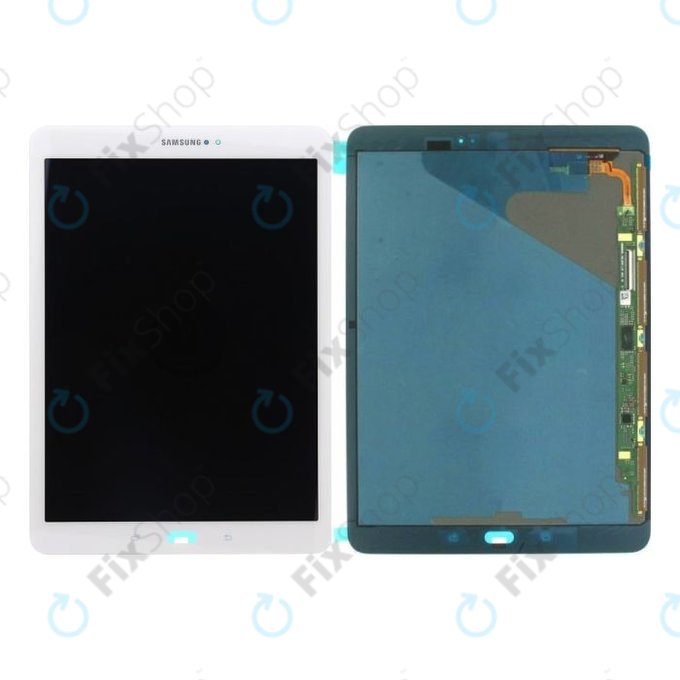 Samsung Galaxy Tab S2 9.7 T819, T813 - LCD Display + Touchscreen Front Glas (White) - GH97-18911B Genuine Service Pack