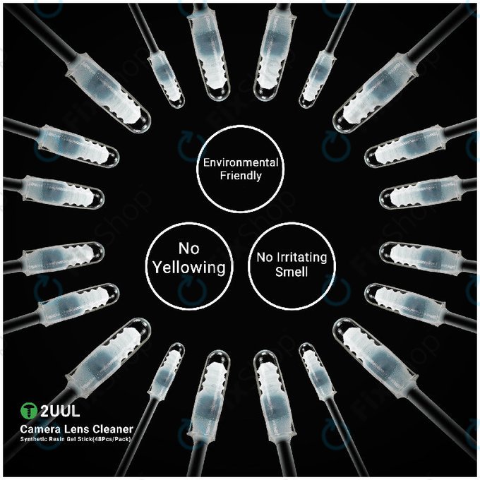 Kamera-Linsenreinigungssticks aus Kunstharz, 2UUL CL21, 48 Stk./Packung