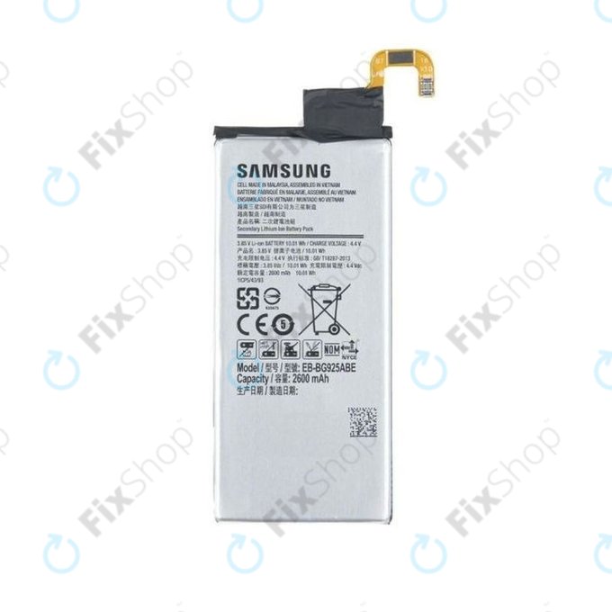 Samsung Galaxy S6 Edge G925F - Akku Batterie EB-BG925ABE 2600mAh - GH43-04420A, GH43-04420B Genuine Service Pack