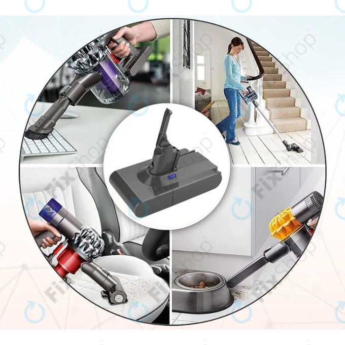 Dyson V8 - Akku Batterie 215681, PM8-US-HFB1497A Li-Ion 21.6V 3000mAh