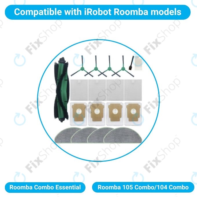 iRobot Roomba Combo Essential, Roomba 105 Combo, 104 Combo - Komplett-set