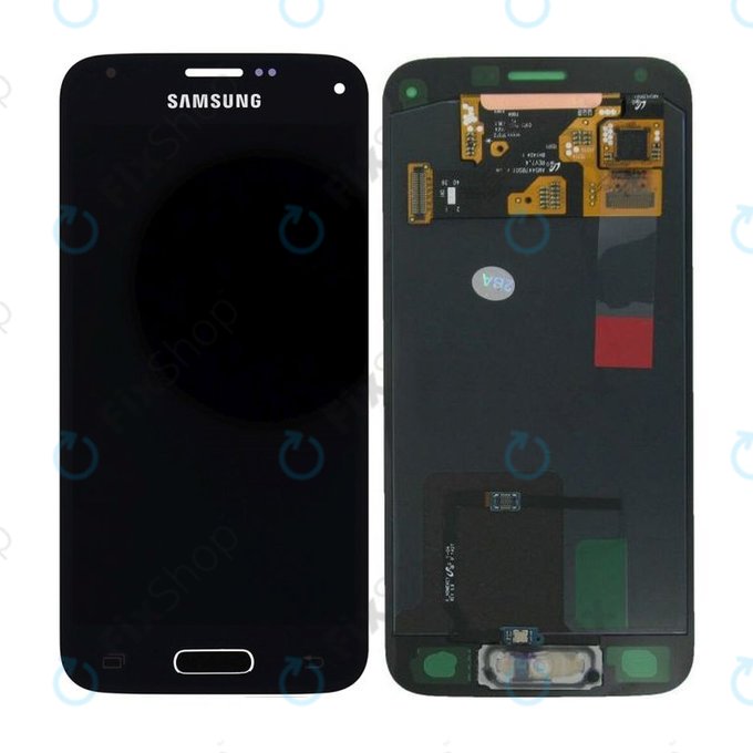Samsung Galaxy S5 Mini G800F - LCD Display + Touchscreen Front Glas (Charcoal Black) - GH97-16147A Genuine Service Pack