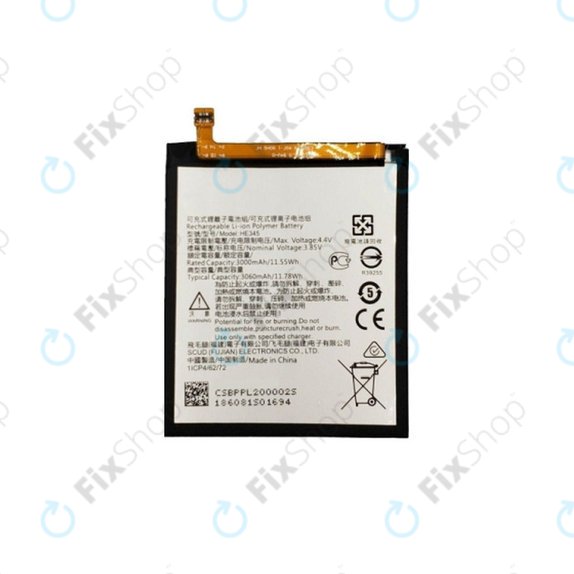 Nokia 6.1 - Akku Batterie HE345 3060mAh