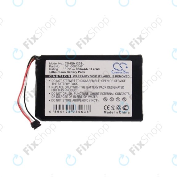 Garmin Drive Assist 50, 50LMT, 51, 51LMT, Nuvi 1200, 1205, 1205W, 1250, 1255W, 1260, 1260W, 140T, 150T, 2595LM, 2595LMT - Akku Batterie 361-00035-01 930mAh HQ