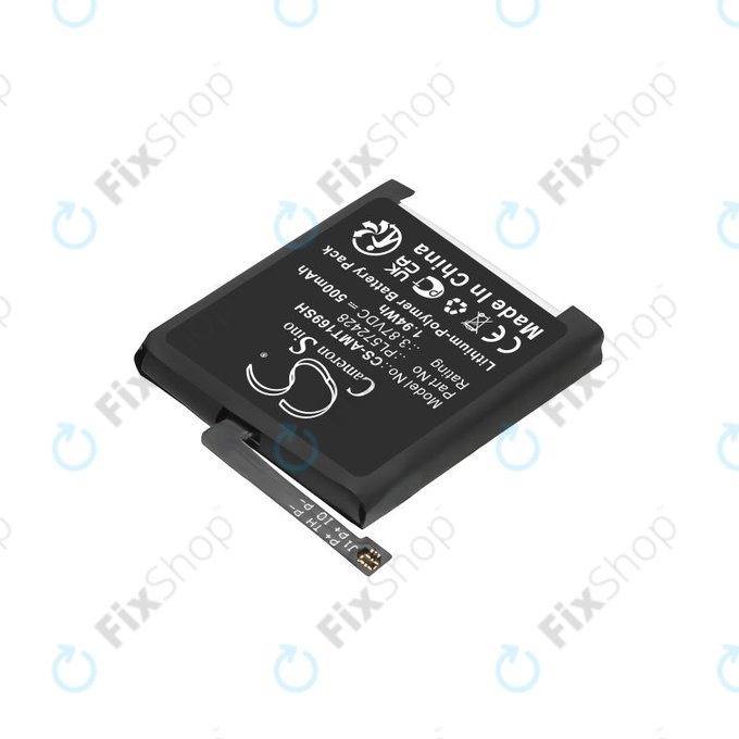 Akku batterie für Amazfit T-Rex 2, A2169, A2170, 500mAh, Li-Pol, 3.87V, PL572428, HQ