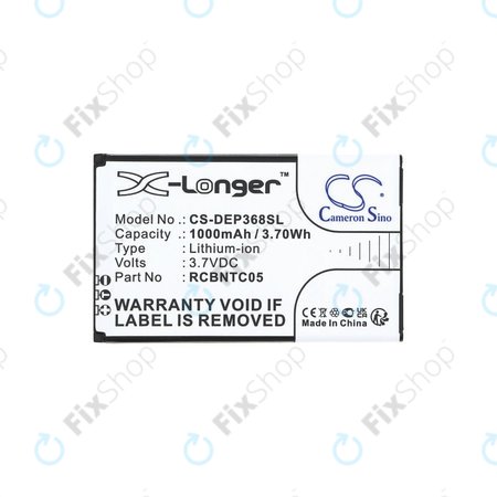Batterie für Doro Primo 368, 1000mAh, Li-Ion, 3.7V, RCBNTC05, HQ