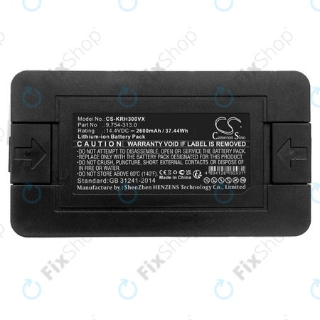 Kärcher RC3 - Akku Batterie 9.754-313.0 Li-Ion 14.4V 2600mAh HQ