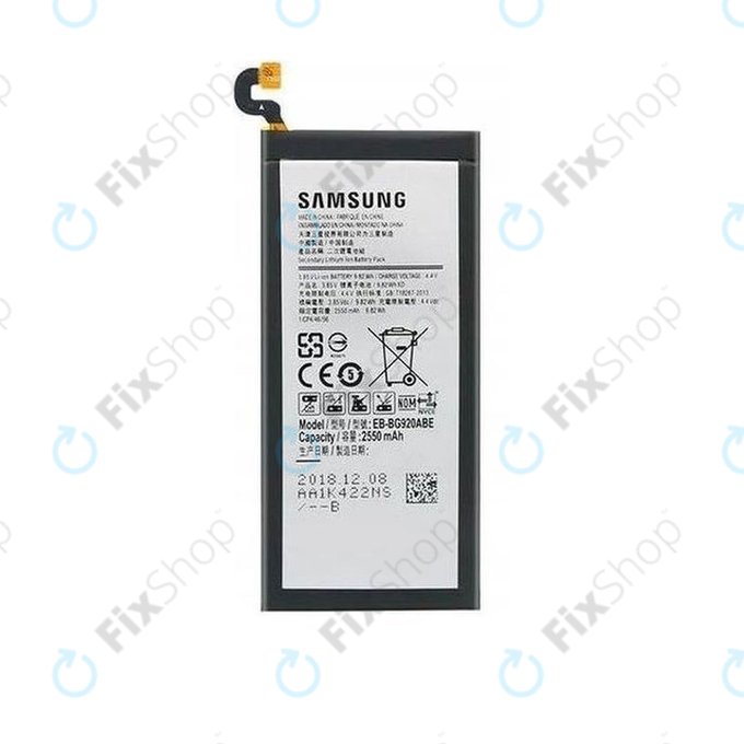 Samsung Galaxy S6 G920F - Akku Batterie EB-BG920ABE 2550mAh - GH43-04413A, GH43-04413B Genuine Service Pack