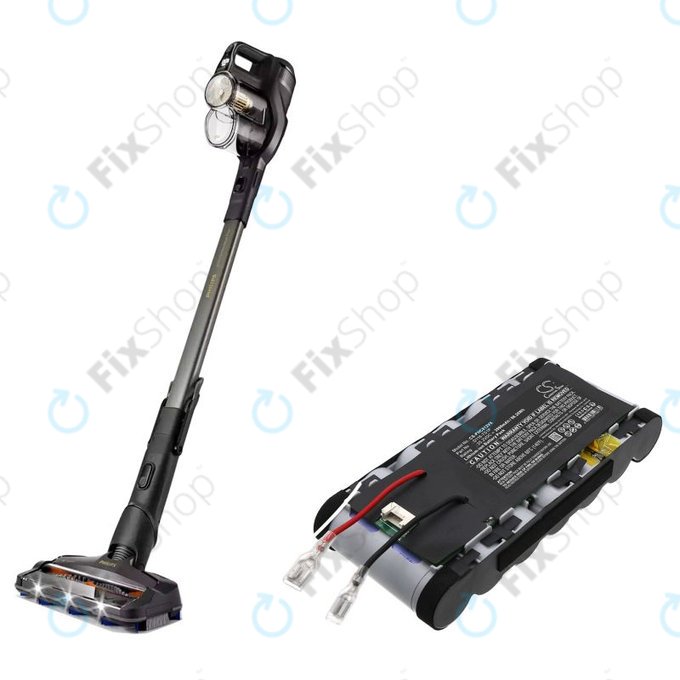 Akku batterie für Philips Aqua Plus 8000, XC8349/01, XW8122/82, 3900mAh, Li-Ion, 25.2V, D116-7S1P, HQ