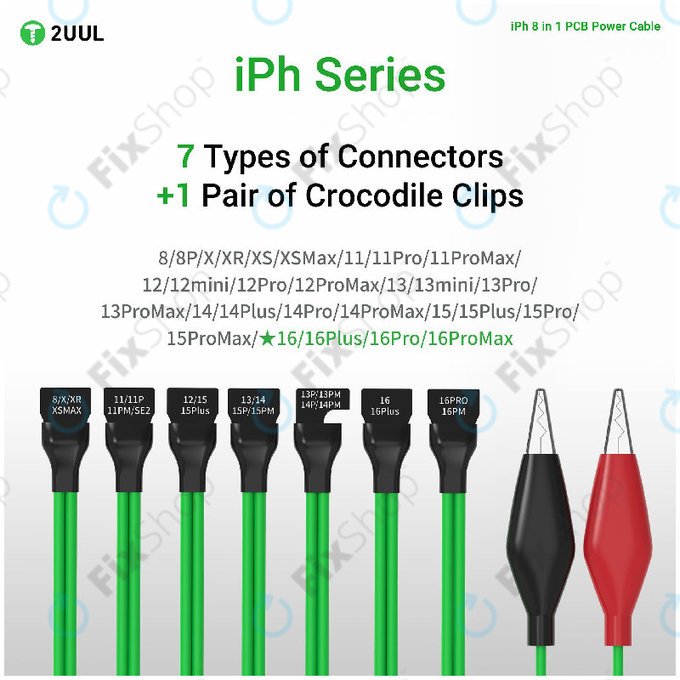 Platinen-Netzkabel für iPhone 8-16 Pro Max, 2UUL PW05