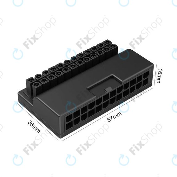 ATX 24-Pin 90° Stromadapter für Mainboard
