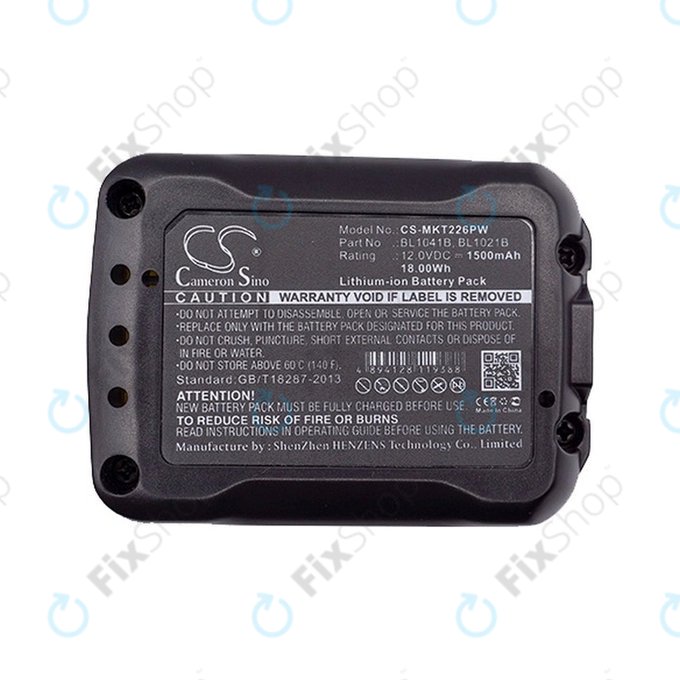 Makita CXT, C, D, F, H, J, P, R, S, T-series - Akku Batterie BL10xx Li-Ion 1500mAh HQ