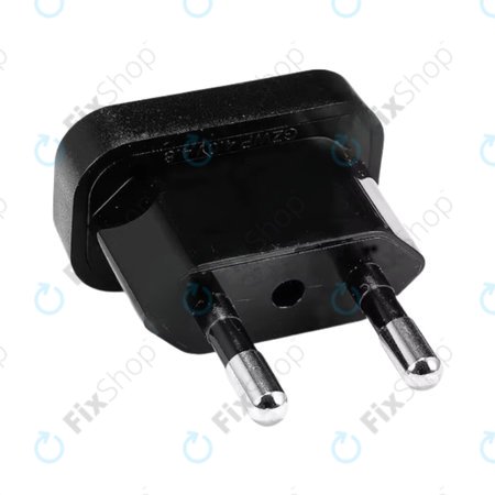 220V Netzstecker-Adapter von US auf EU (Schwarz)