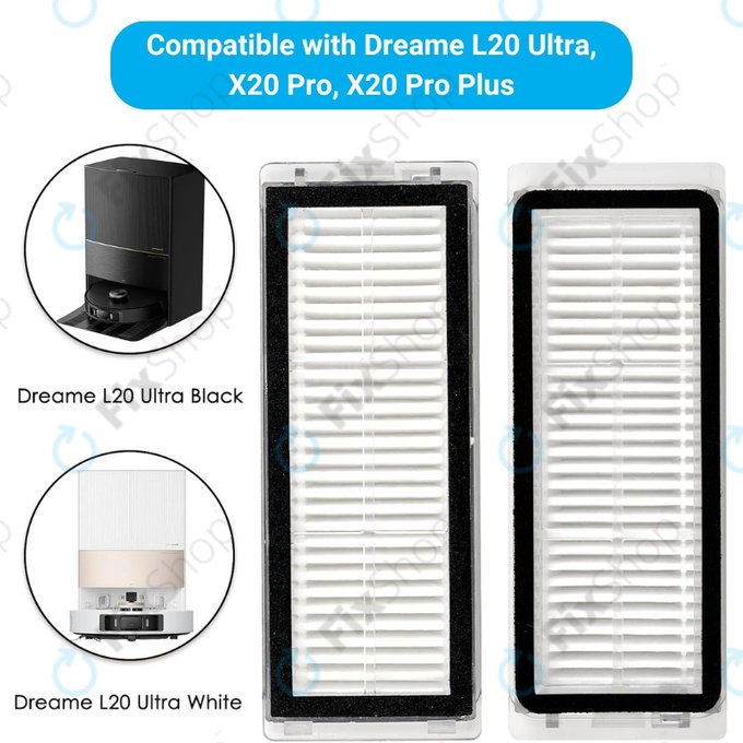 HEPA-Filter, 2 Stk. für Xiaomi Dreame L20 Ultra, X20 Pro, X20 Pro Plus