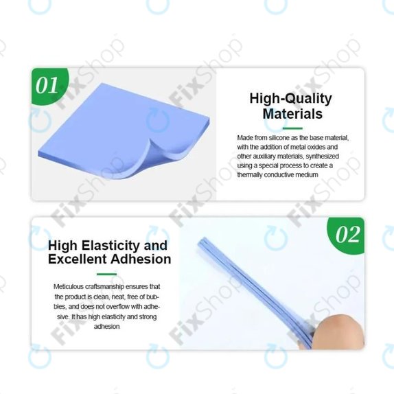 Isolierendes Silikon-Wärmeleitpad Relife RL-098